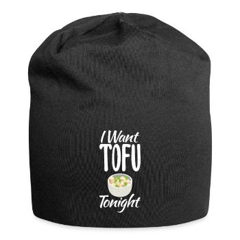 Vegetable Lover Vegetarian Gifts - Jersey Beanie - black - Front