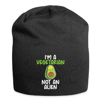 Vegetable Lover Vegetarian Gifts - Jersey Beanie - black - Front
