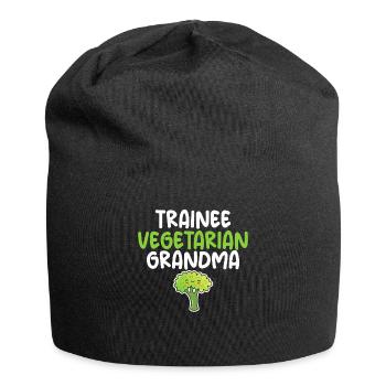Vegetable Lover Vegetarian Gifts - Jersey Beanie - black - Front
