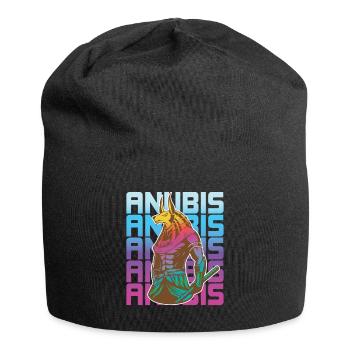 Egyptian god Anubis Egypt - Jersey Beanie - black - Front