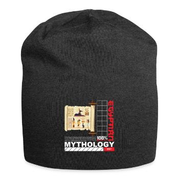 Ägyptische Mythologie Ägypten Anubis - Jersey-Beanie - Anthrazit - Vorne
