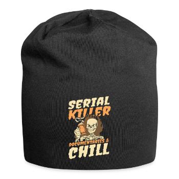 Serial Killer Documentaties and Chill - Jersey-Beanie - Schwarz - Vorne