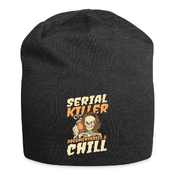 Serial Killer Documentaties and Chill - Jersey Beanie - charcoal grey - Front