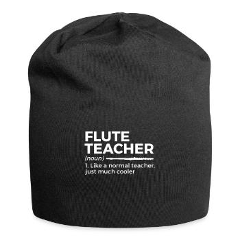 Flute Flute Musicians Brass Music - Jersey Beanie - black - Front