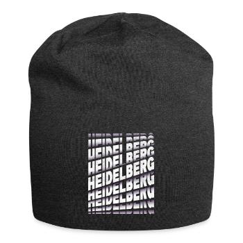 Heidelberg Deutschland Stadt Schrift Skyline - Jersey-Beanie - Anthrazit - Vorne