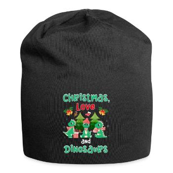 This Boy Loves Dinosaur Kids Boy Boy Dino - Jersey Beanie - black - Front