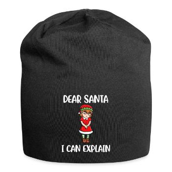 I Can Explain Lieber Weihnachtsmann Geschenk - Jersey-Beanie - Schwarz - Vorne