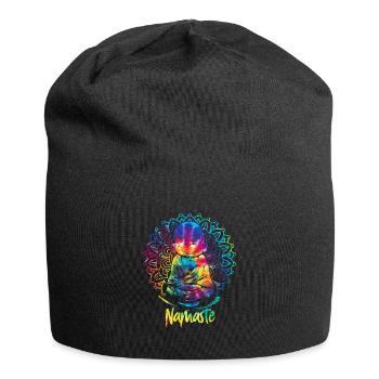 Namaste Zen Yoga Meditate - Jersey-Beanie - Schwarz - Vorne
