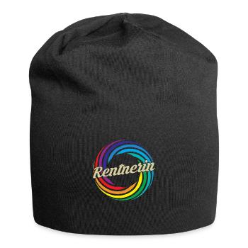 Rentnerin 2023 - Jersey-Beanie - Schwarz - Vorne