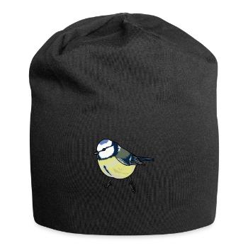 Blue Tit Bird Of The Year Blue Tit - Jersey Beanie - black - Front