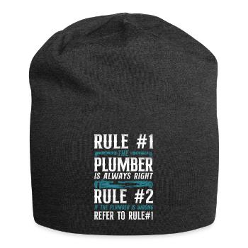 Plumbing Plumber Vintage Rule #1 - Jersey-Beanie - Anthrazit - Vorne