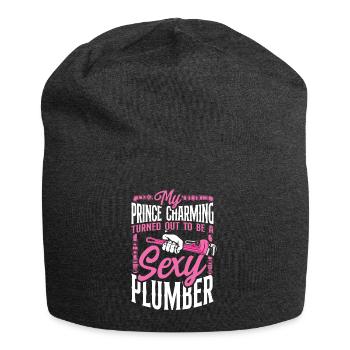 Plumbing Plumber My Prince - Jersey Beanie - charcoal grey - Front