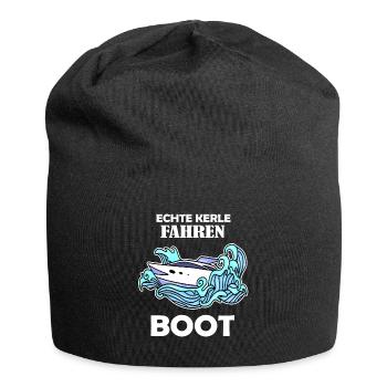Boote Motorboot Kapitän Boot Seefahrt Geschenk - Jersey-Beanie - Schwarz - Vorne