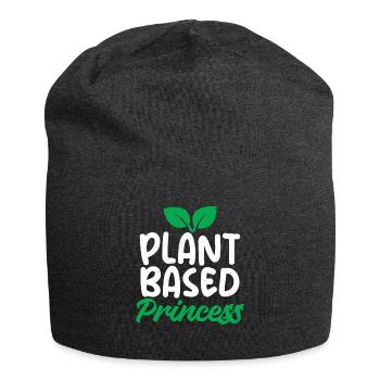 Vegetable Lover Vegetarian Gifts - Jersey Beanie - charcoal grey - Front