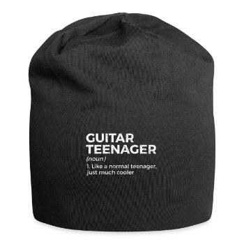 Musicien de guitare Musique de cuivres - Bonnet en jersey - noir - Devant