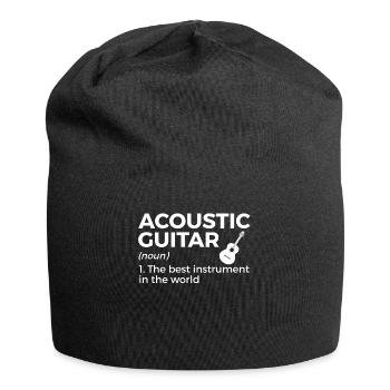 Musicien de guitare Musique de cuivres - Bonnet en jersey - noir - Devant