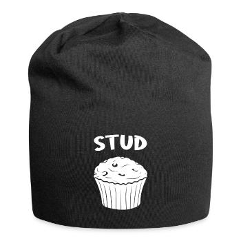 Simple and Cute Stud Muffi - Jersey-Beanie - Schwarz - Vorne