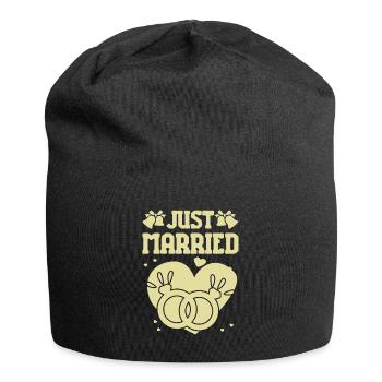 Just Married - Jersey Beanie - black - Front