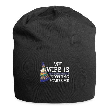 Nothing Scares Me New Hampshirite Wife New - Jersey Beanie - black - Front