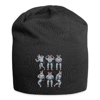 Rat Fitness Gym Motivation - Jersey Beanie - black - Front