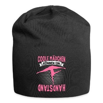 Handstände Handstand Turnerin Damen Mädchen - Jersey-Beanie - Schwarz - Vorne