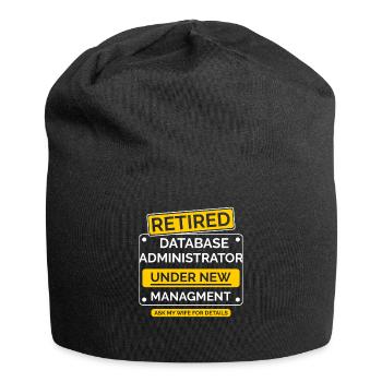 Daten Administrator Ruhestand - Jersey-Beanie - Schwarz - Vorne