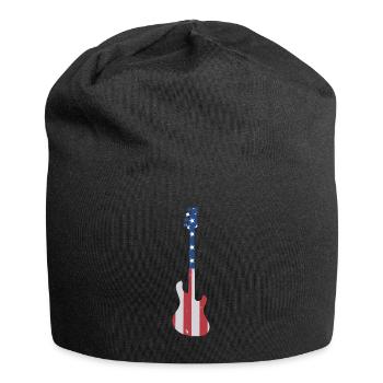 Musiciens de guitare basse - Bonnet en jersey - noir - Devant