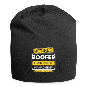 Roofer Retirement - Jersey Beanie - black - Front
