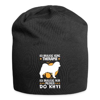 Ich brauche nur meinen Do Khyi Tibetdogge - Jersey-Beanie - Schwarz - Vorne