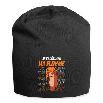 Idee Pour Copain Ou Copine Humour Couple - Bonnet en jersey - noir - Devant