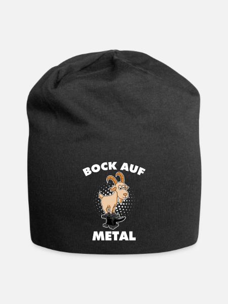 Rock Metal Bock auf Metal - Jersey-Beanie - Schwarz