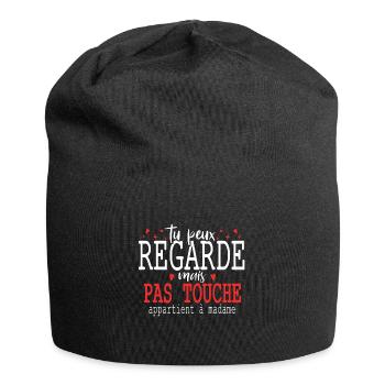 Valentines Day Femme Humour Saint - Bonnet en jersey - noir - Devant