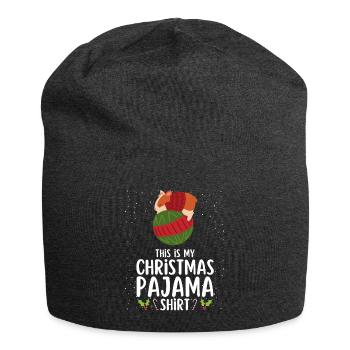 Pyjama de Noël Pyjama Chemise de nuit - Bonnet en jersey - charbon - Devant