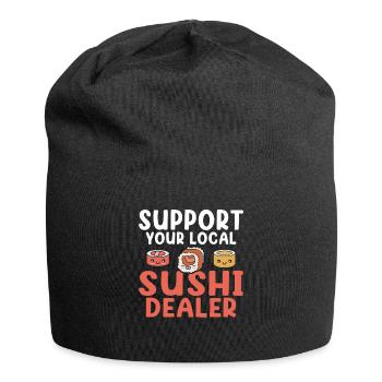 Japanese Food Sushi Lover Gift - Jersey Beanie - black - Front
