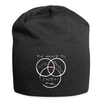 Life Universe Everything 42 Answer - Jersey Beanie - black - Front