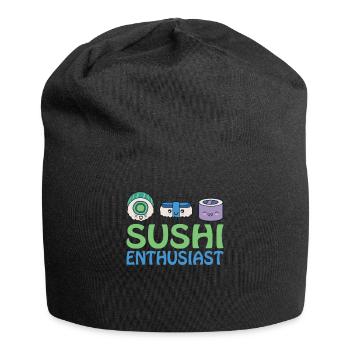 Japanisches Essen Sushi Liebhaber Geschenk - Jersey-Beanie - Schwarz - Vorne