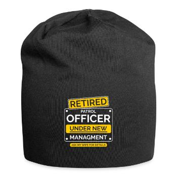 Retired patrol officer - Jersey Beanie - black - Front