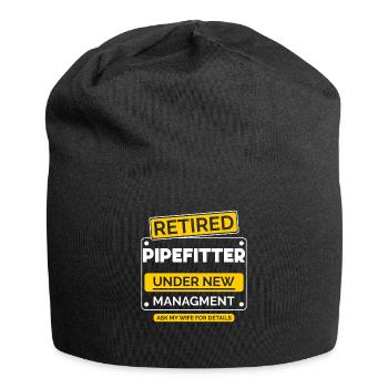 Pipe fitter Retirement pension - Jersey Beanie - black - Front