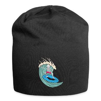 Squelette de surf - Bonnet en jersey - noir - Devant