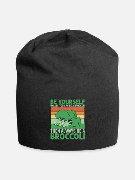 Always Be A Broccoli Vegetable Veggie - Jersey-Beanie - Schwarz
