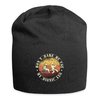 Rollstuhl Für Beinamputierte Prothesen - Jersey-Beanie - Schwarz - Vorne