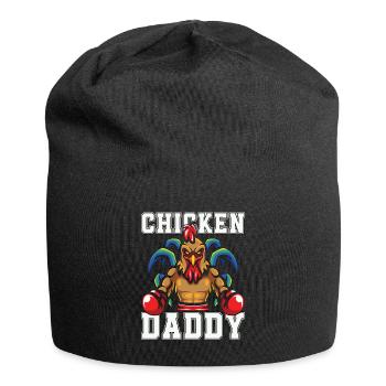 Cock Chicken Daddy Farm Animal Cock Lover - Jersey Beanie - black - Front