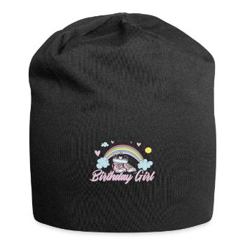 Kindergeburtstag Mädchen Kindergeburtstag Unicorn - Jersey-Beanie - Schwarz - Vorne