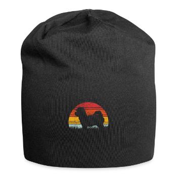 Cadeau de chien de la famille Maltipoo - Bonnet en jersey - noir - Devant