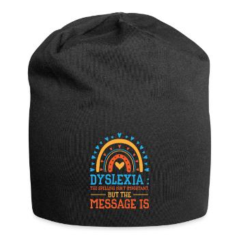 Dyslexia Awareness Dyslexic Therapy Dyslexia - Jersey Beanie - black - Front