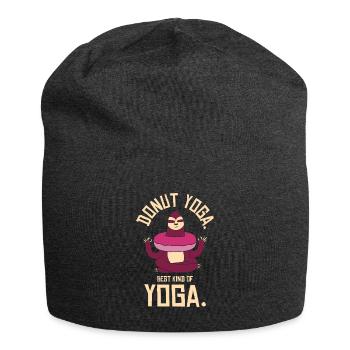 Donut Yoga Faultier Donut Faultier Liebhaber Yoga - Jersey-Beanie - Anthrazit - Vorne