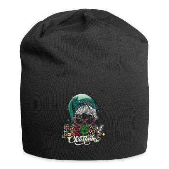 Merry Christmas Christmas Elf Outfit - Jersey Beanie - black - Front