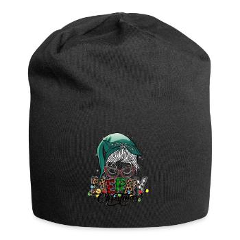 Merry Christmas Christmas Elf Outfit - Jersey Beanie - black - Front