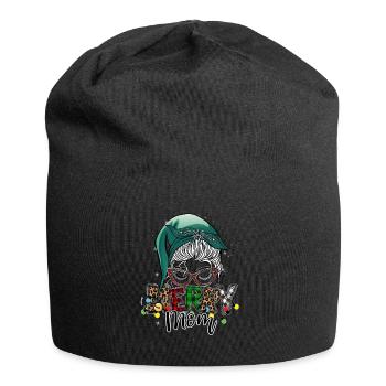 Merry Christmas Christmas Elf Outfit - Jersey Beanie - black - Front