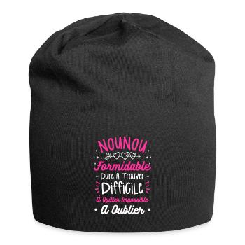 Nounou Formidable Dure À Trouver Difficile À - Bonnet en jersey - noir - Devant